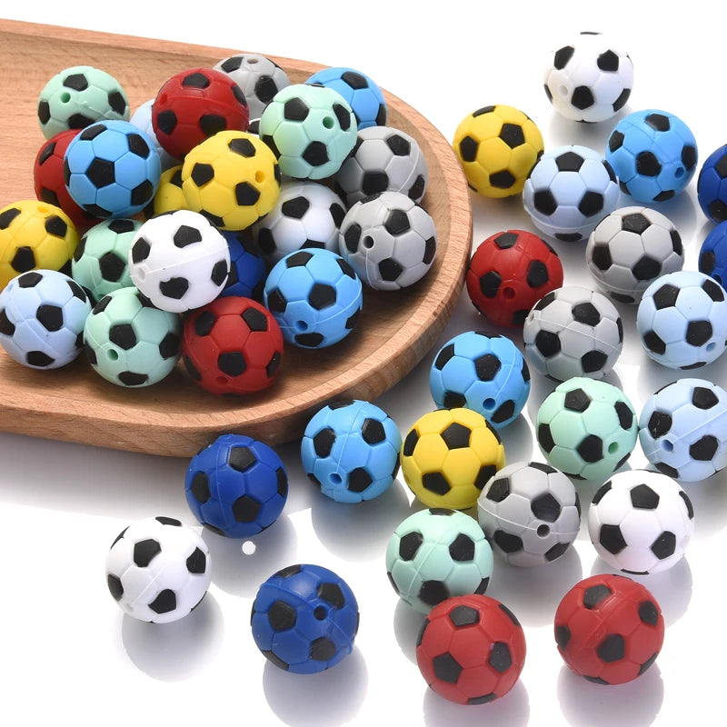 Silicone beads soccer