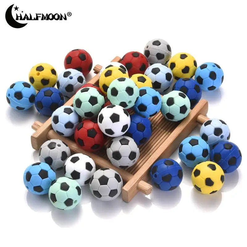 Silicone beads soccer