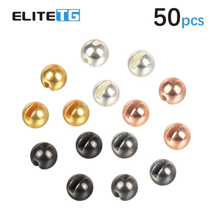 Slotted tungsten beads