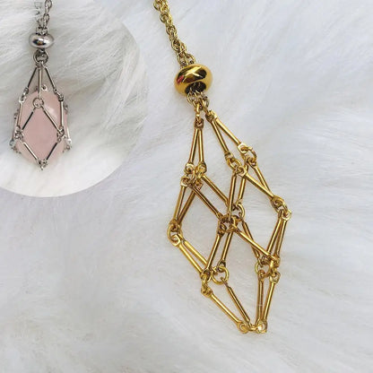 Crystal holder necklace