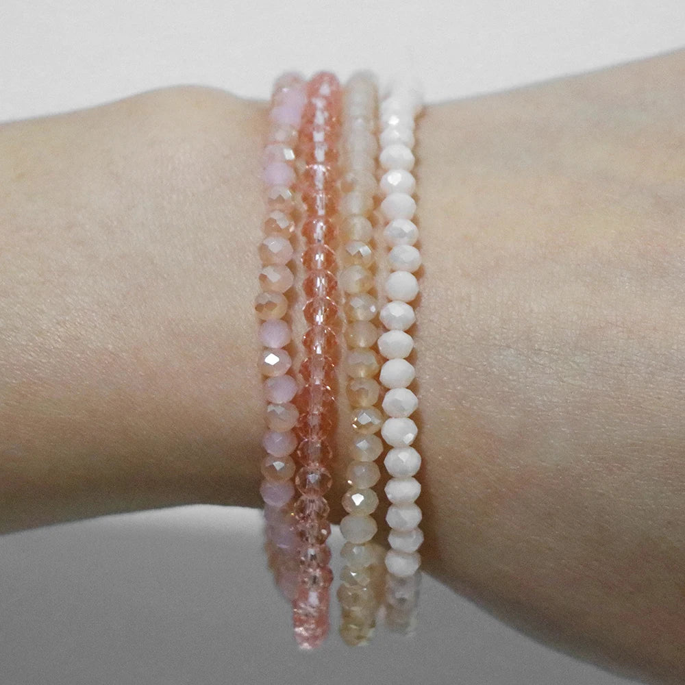 Glass beaded bracelet