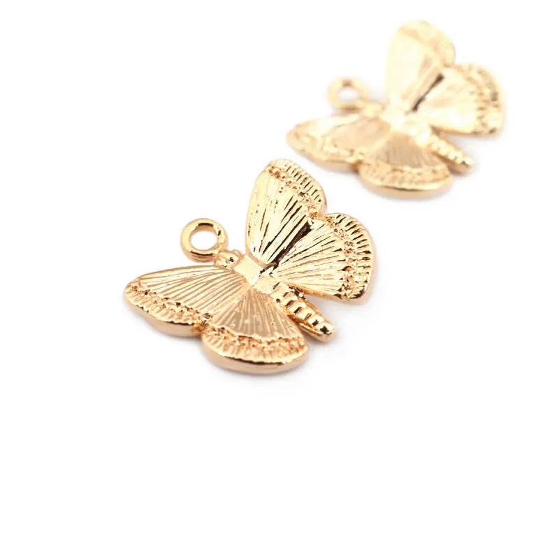 Gold butterfly pendant