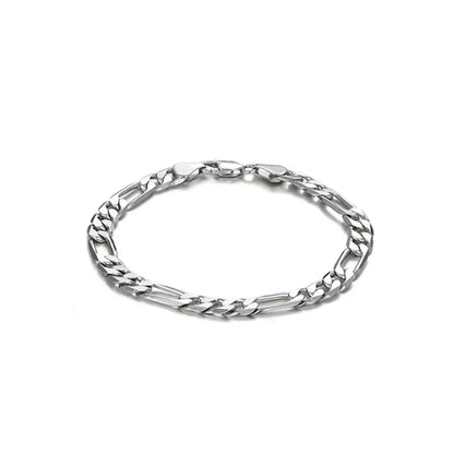 Silver male bracelet