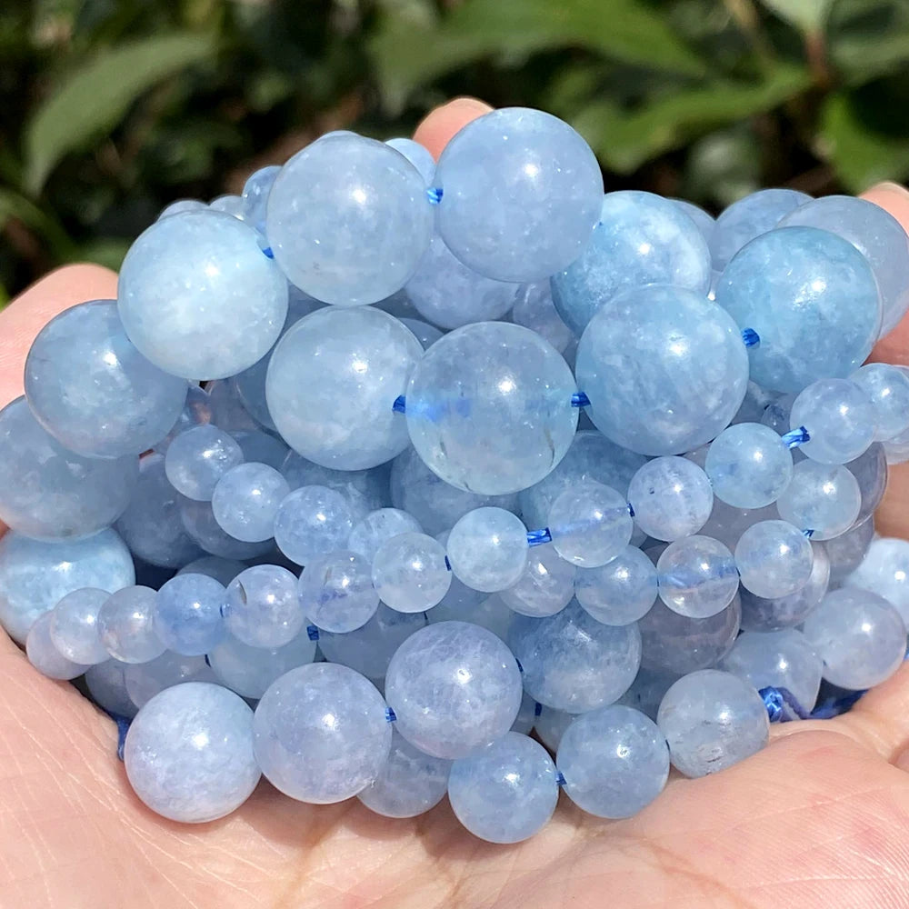 Aquamarine beads