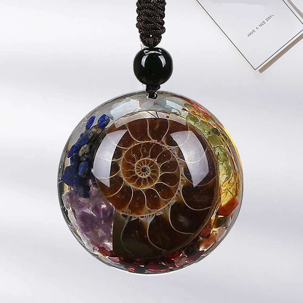 Ammonite necklace