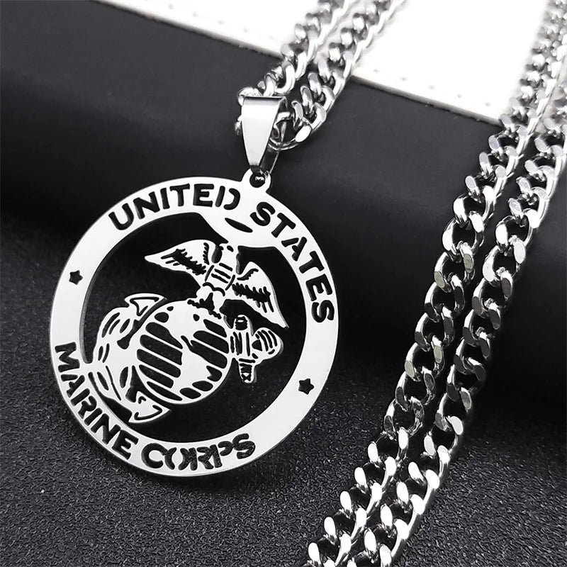 Marine corps necklace