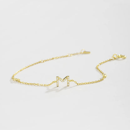 Initial bracelet gold