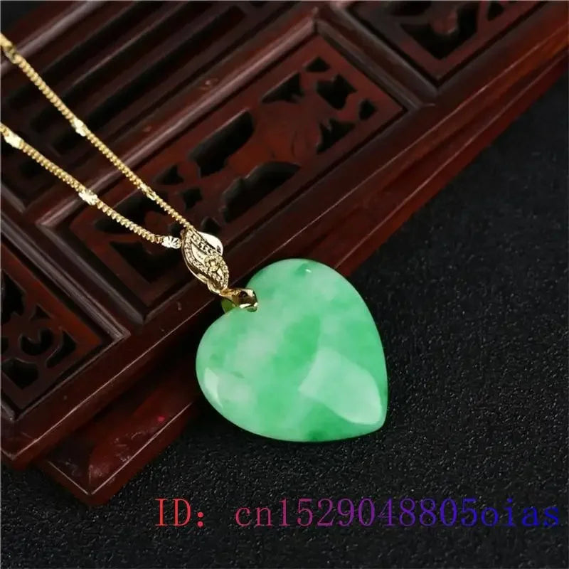 Jade heart necklace