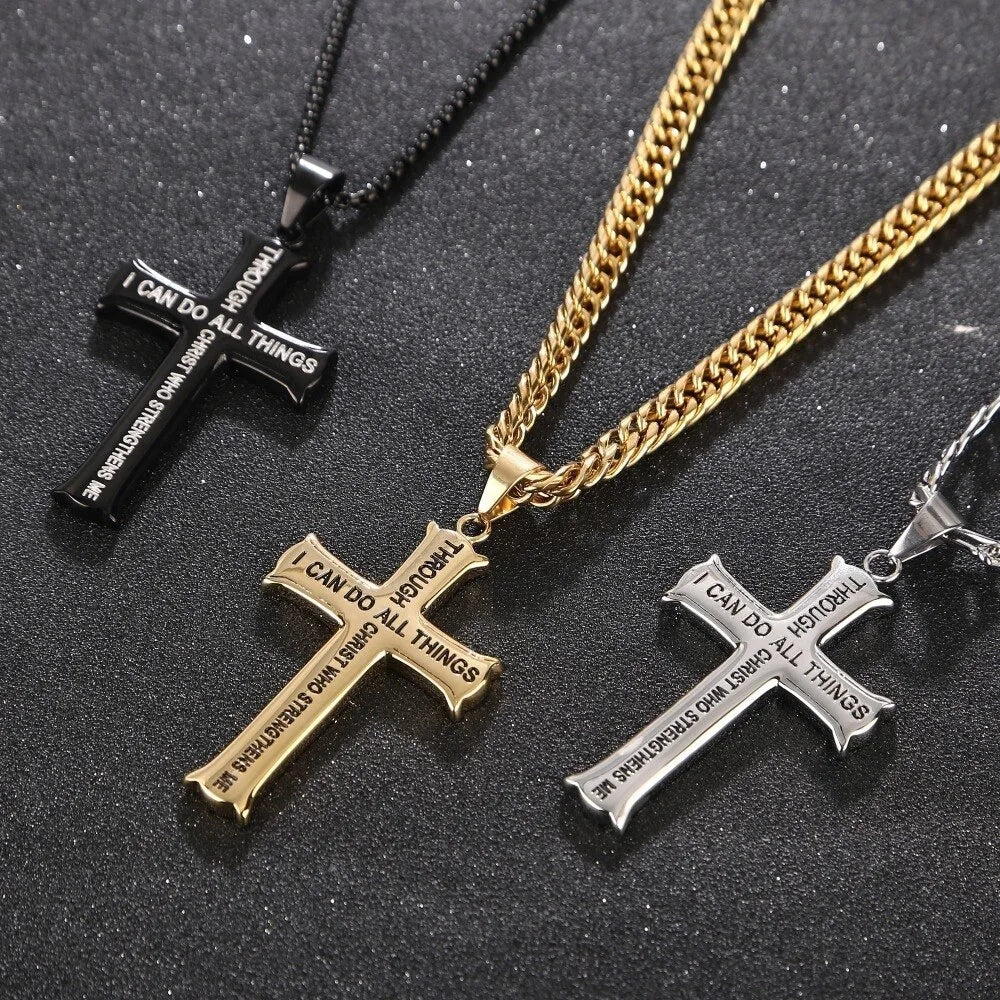 Extra large cross pendant