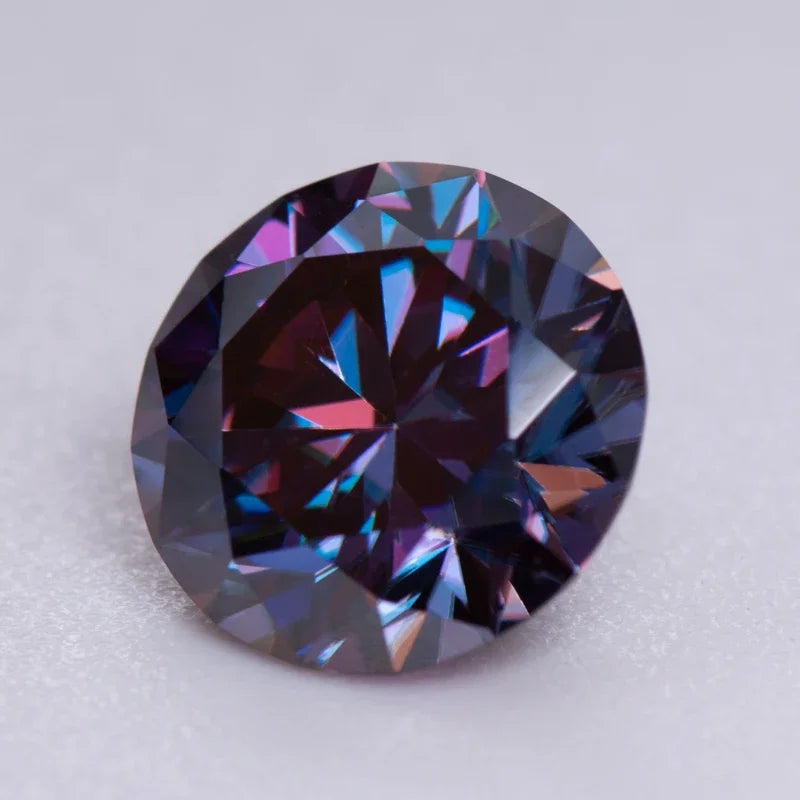 Purple moissanite