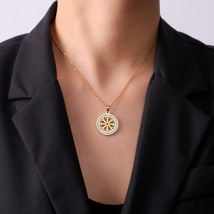 compass necklace for women