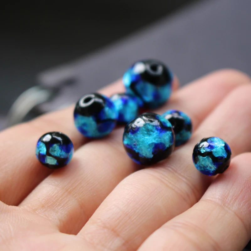 Firefly glass beads