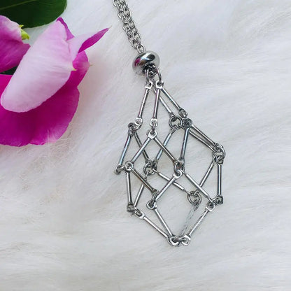 Crystal holder necklace