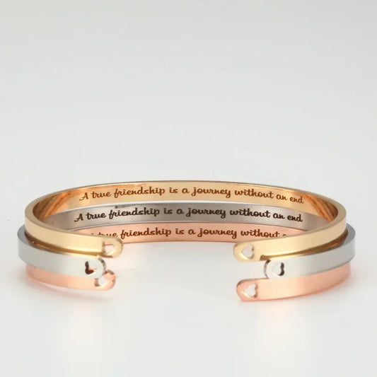 Women's engraved bracelets