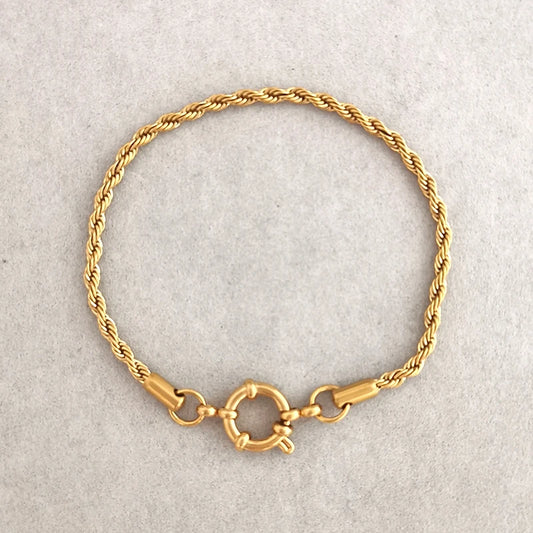 Rope gold bracelet