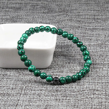 Green bead bracelet