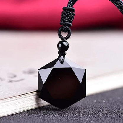 Obsidian pendant