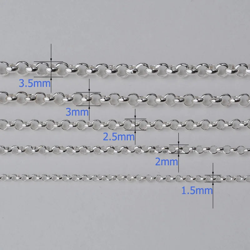 925 sterling silver chain for jewelry making