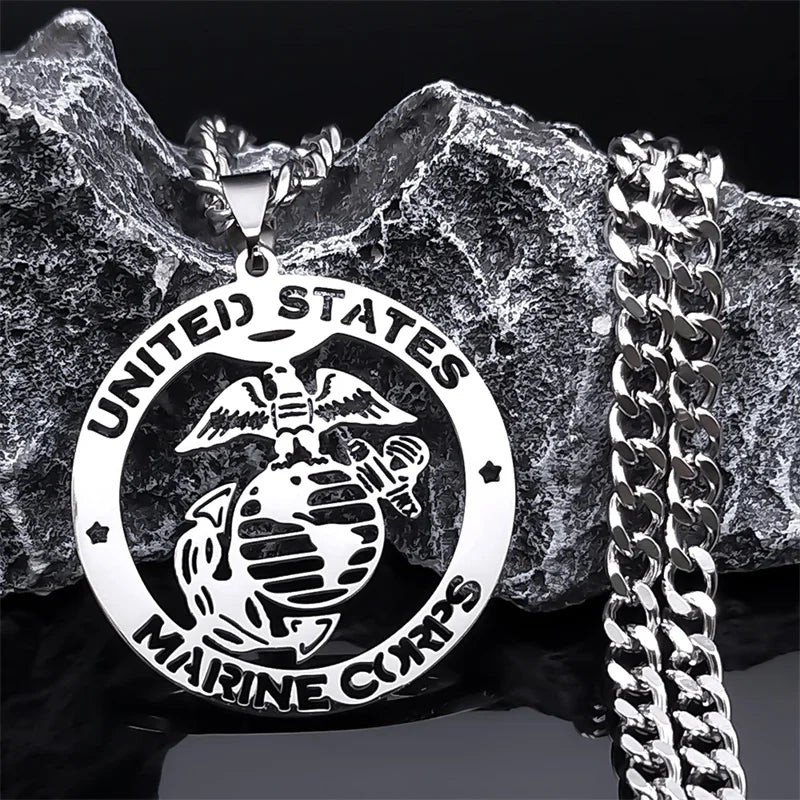 Marine corps necklace