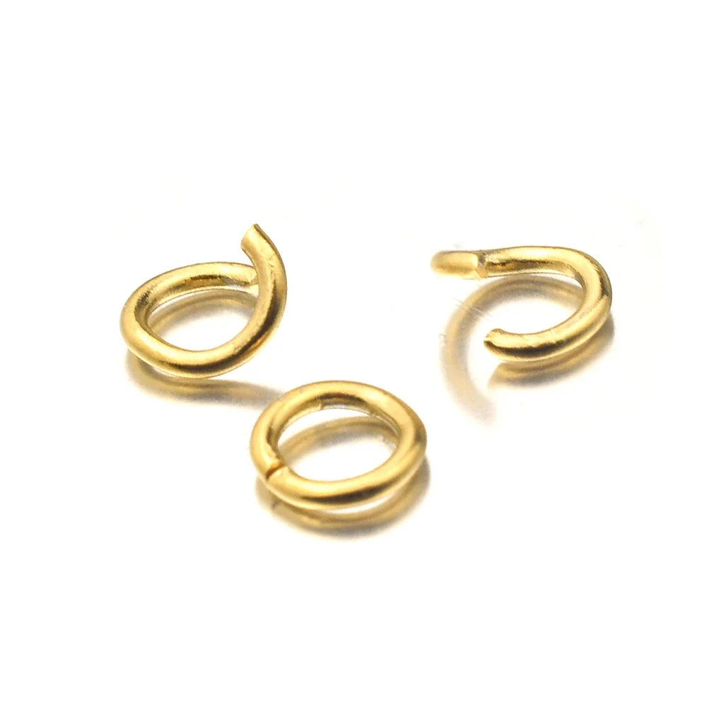 Gold jump rings