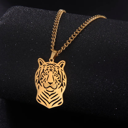 Gold tiger pendant