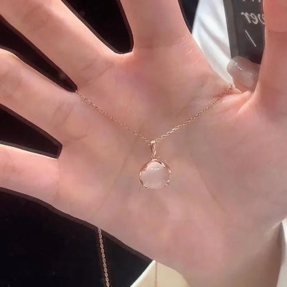 Pink opal pendant