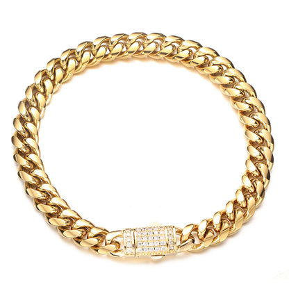 Figaro gold bracelet