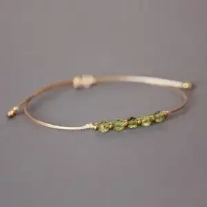 August birthstone bracelet