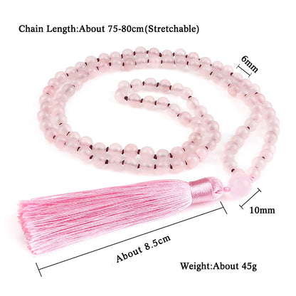 Pink bead necklace