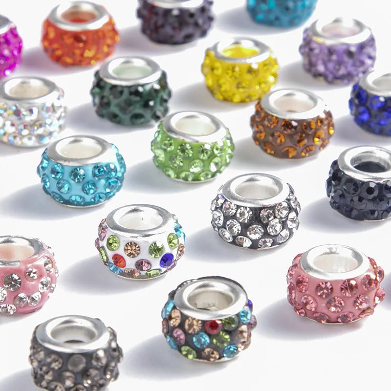 Rhinestones and beads