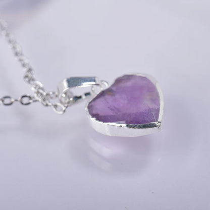 Amethyst heart necklace