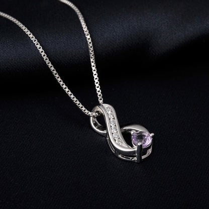 Infinity silver pendant