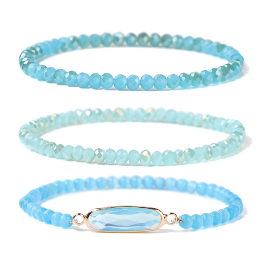 Crystal bead bracelet