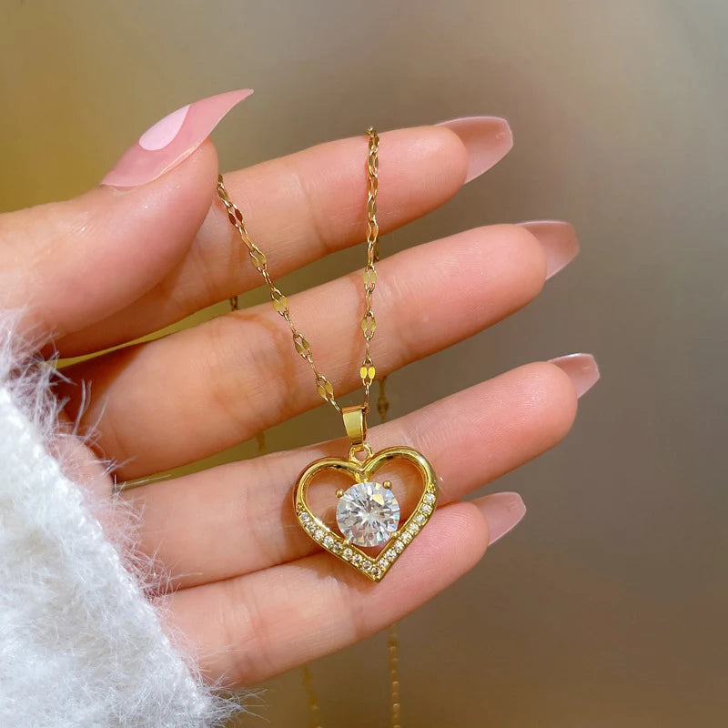 Necklace heart shape