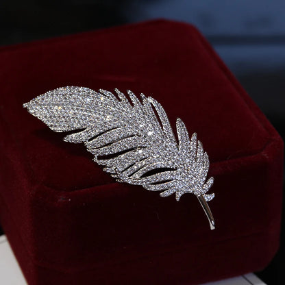 Feather brooch