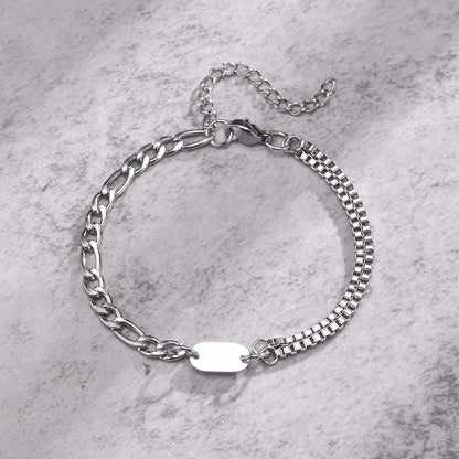 Men's initial bracelet