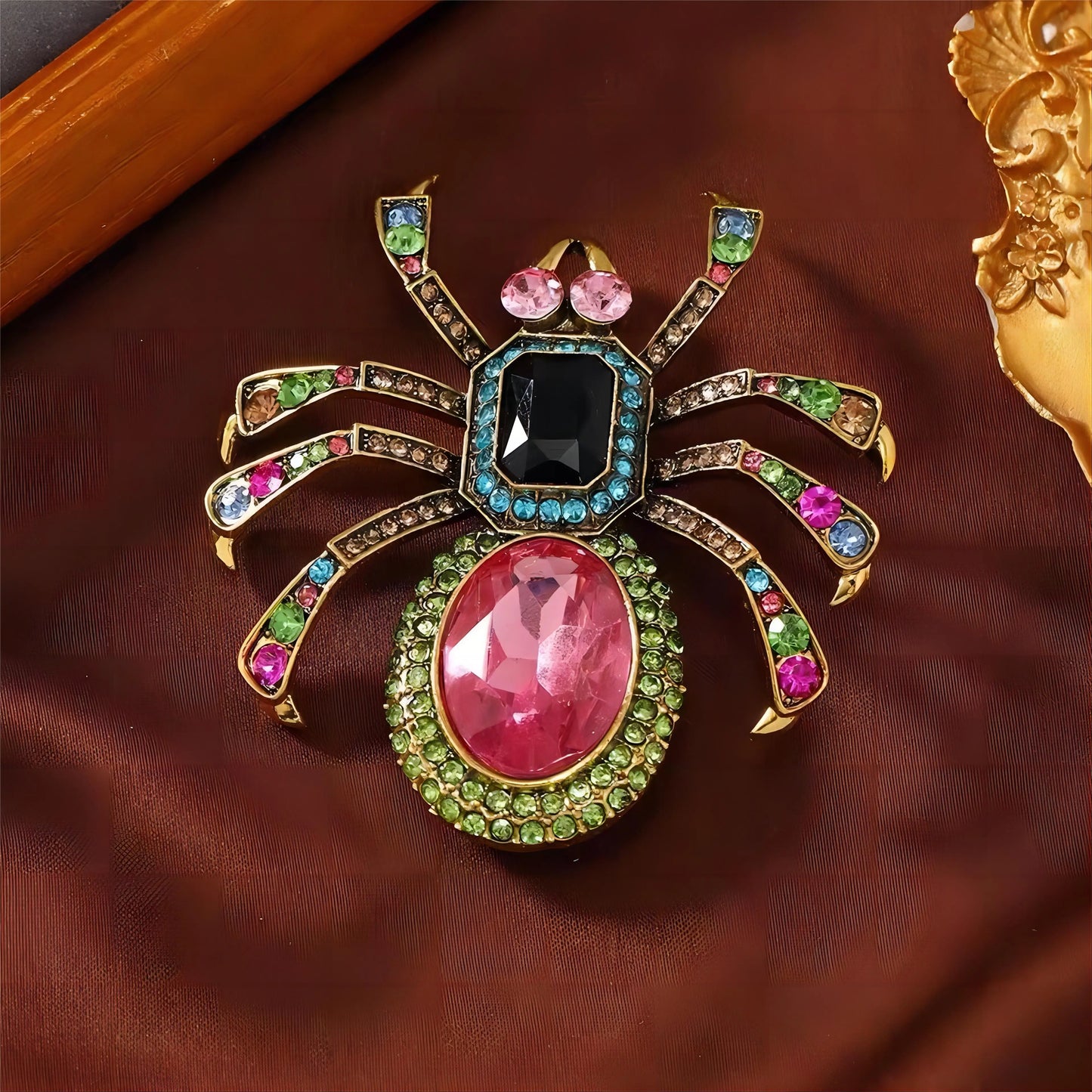 Vintage spider brooch