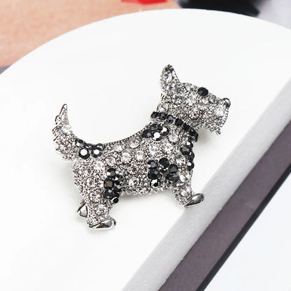 Vintage dog brooch