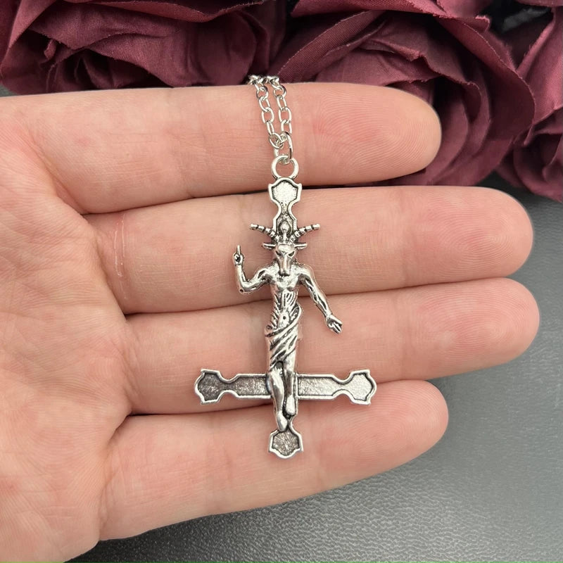 Inverted cross pendant