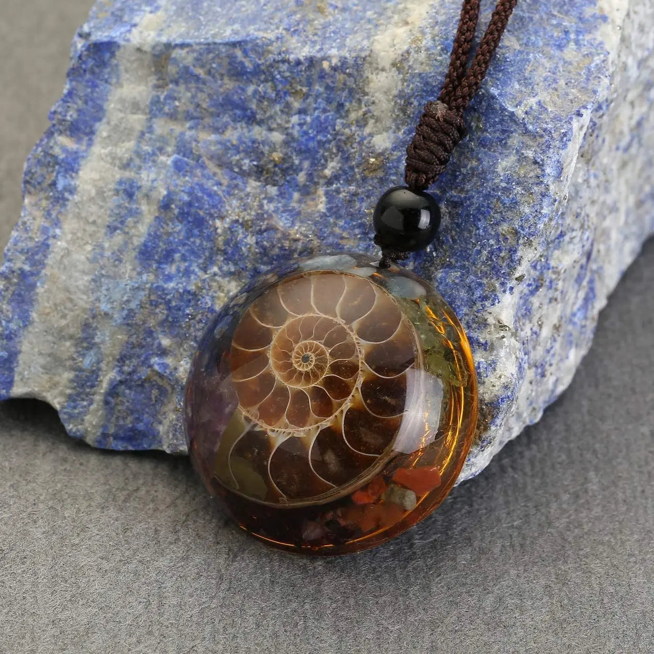 Ammonite necklace