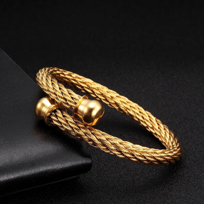 Mens gold rope bracelets