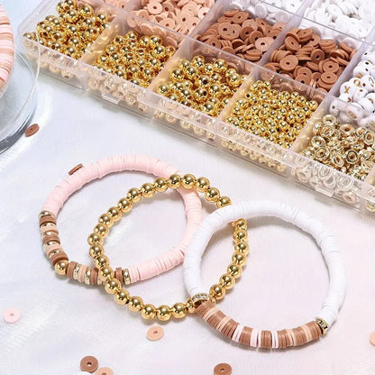 Bracelet making kit clay beads