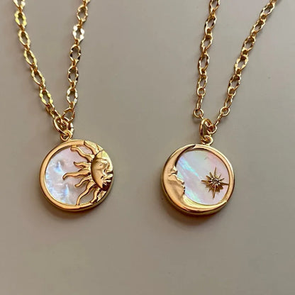 Sun and moon pendant