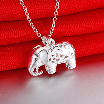 Elephant pendant necklace