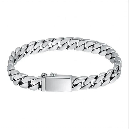 Silver men bracelet