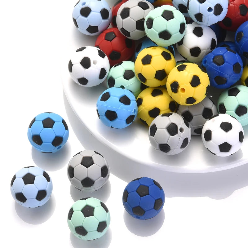 Silicone beads soccer