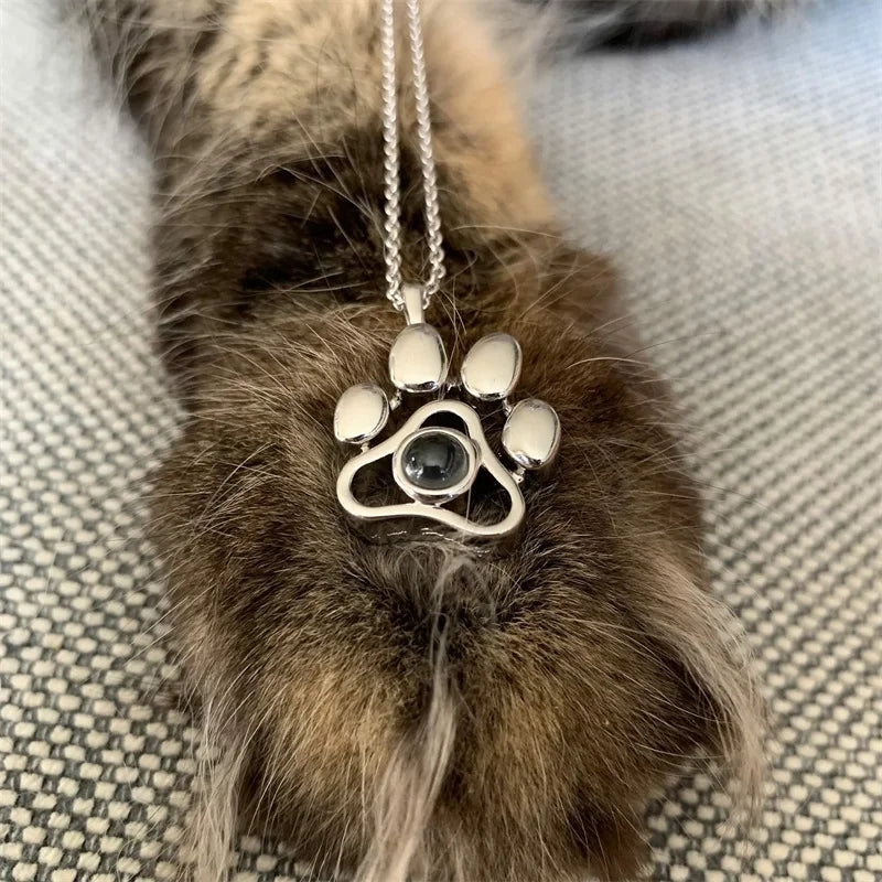 Dog memorial necklace