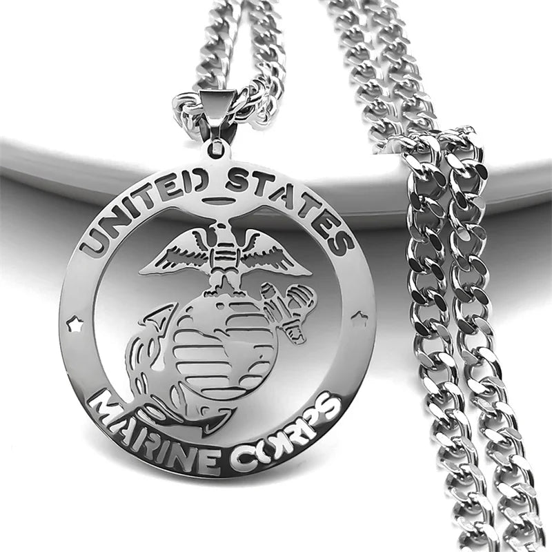 Marine corps necklace