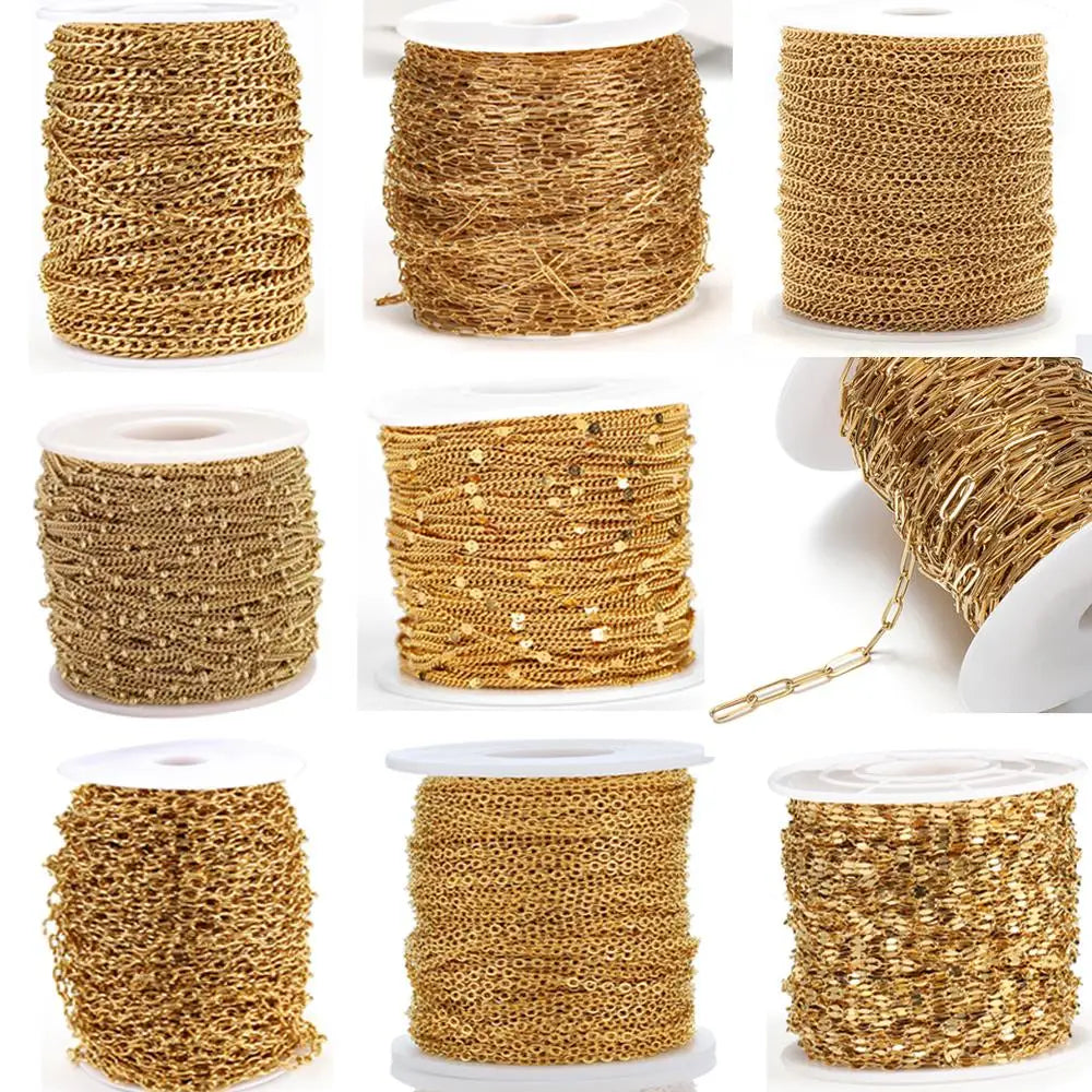 Gold jewelry making supplies