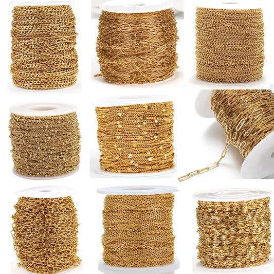 Gold jewelry making supplies